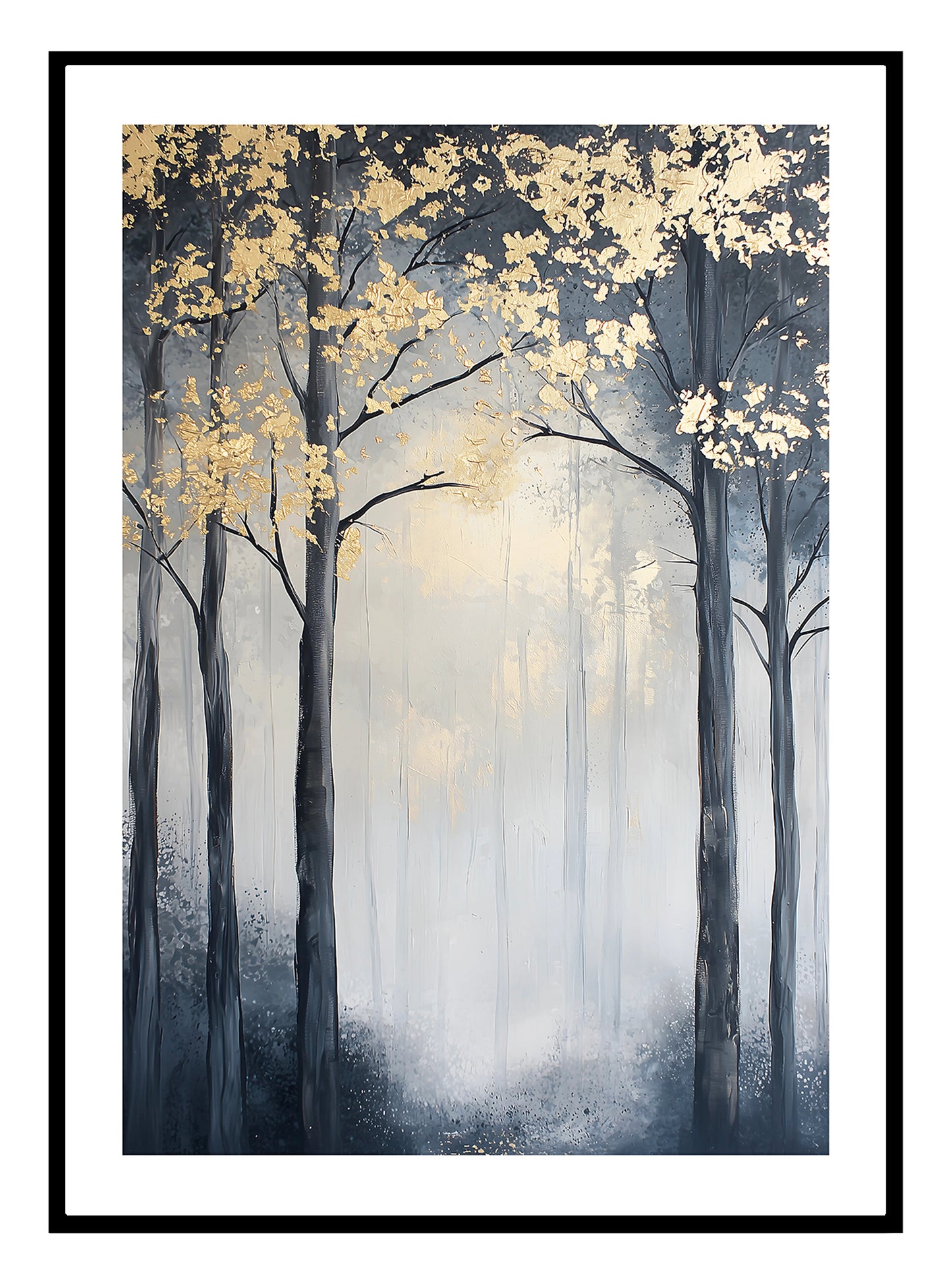 Golden Trees (B) Art Print