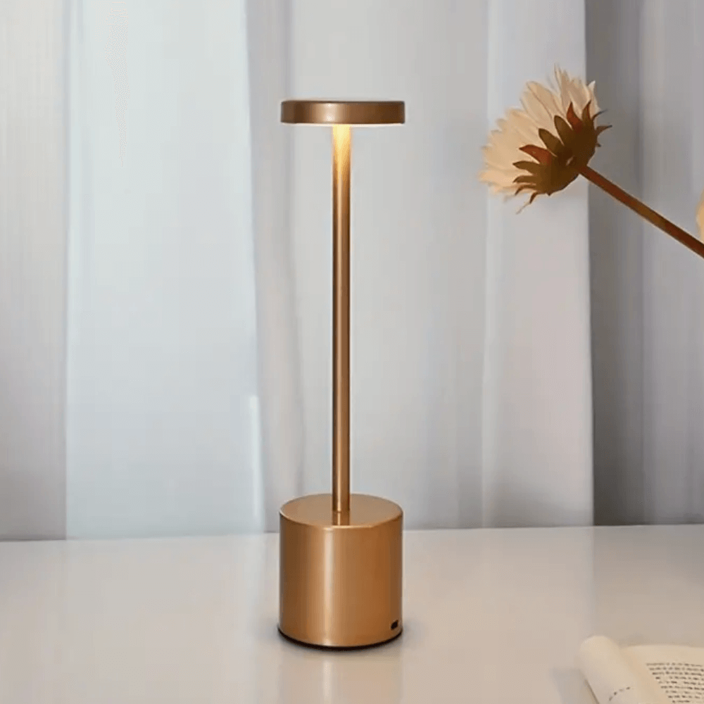 Minimalistiske bærbare bordlamper - 4 farger