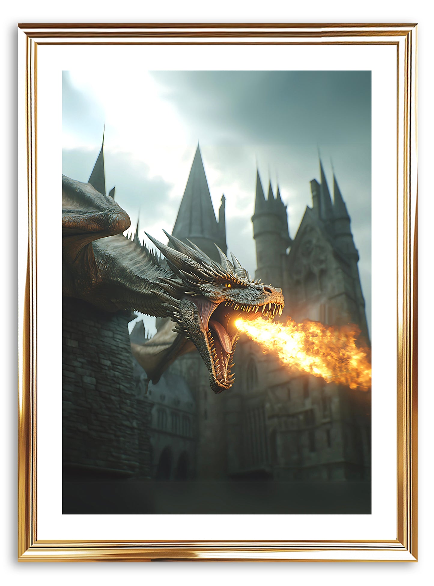 Hungarian Horntail Dragon Art Print