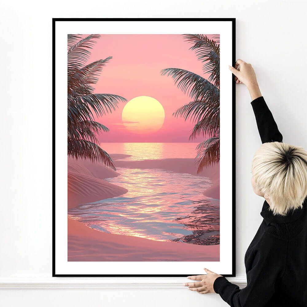 Sunset Beach Art Print