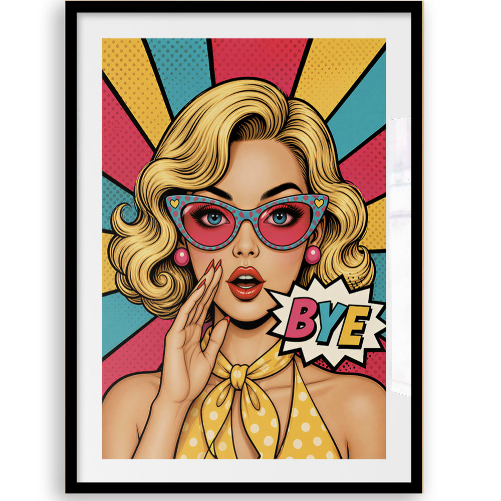 Adeus - Impressão Pop Art