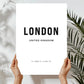 London Text Art Print