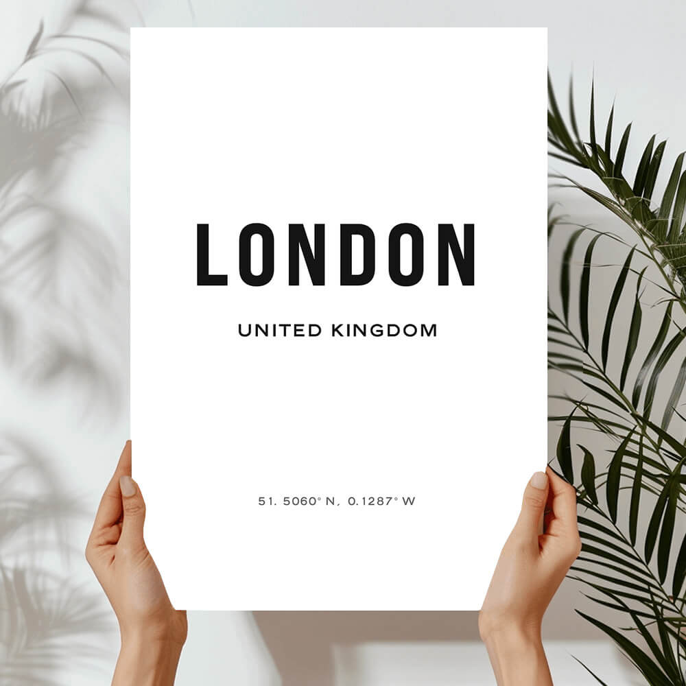 London Text Art Print