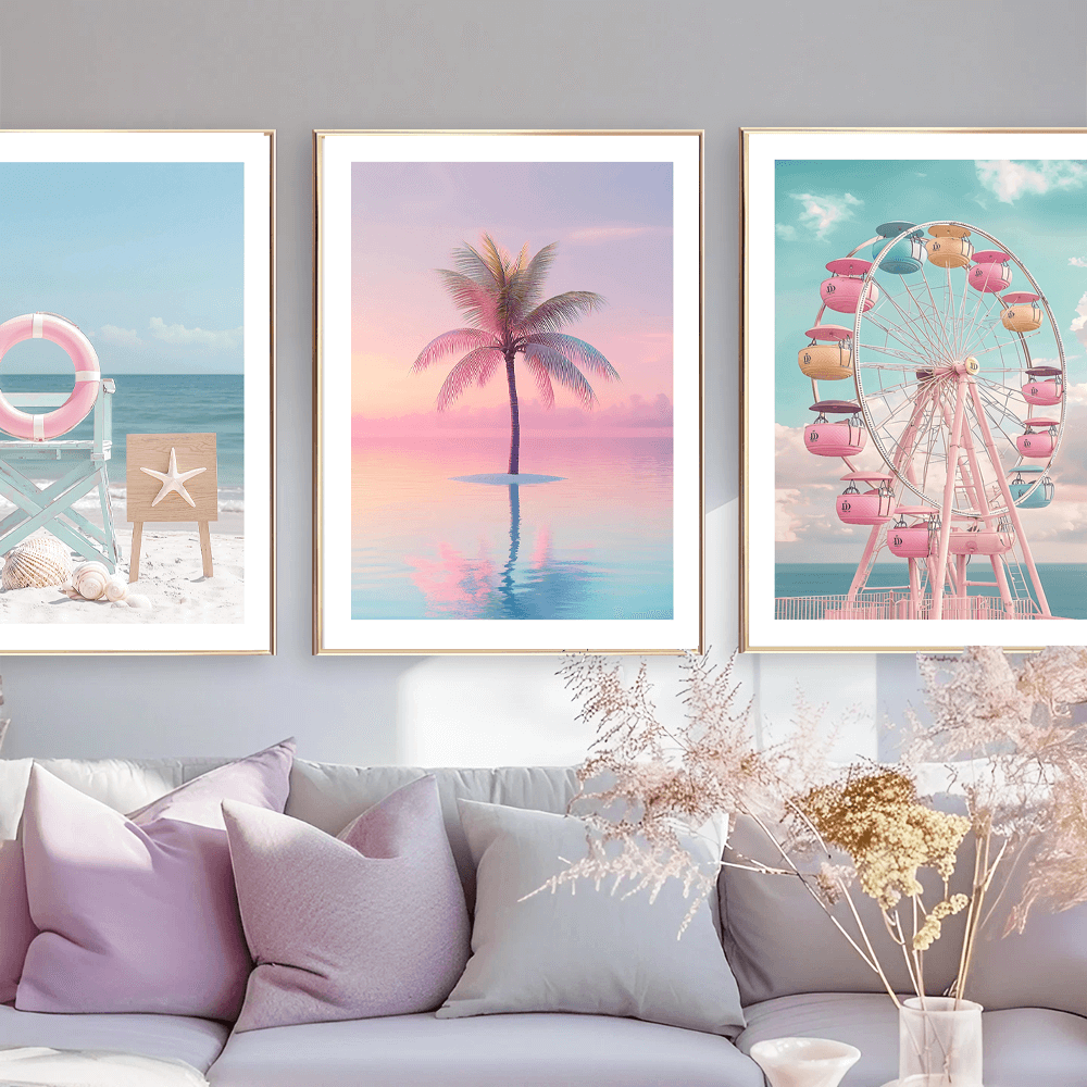 Sunset Palm Art Print