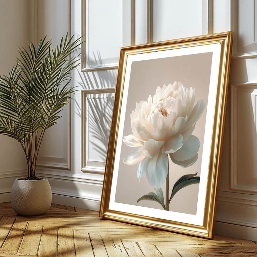 Beige Flower Art Print