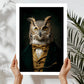 Owl Vintage Portrait – Renaissance Art Print