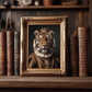 Vintage Tiger Portrait – Renaissance Art Print