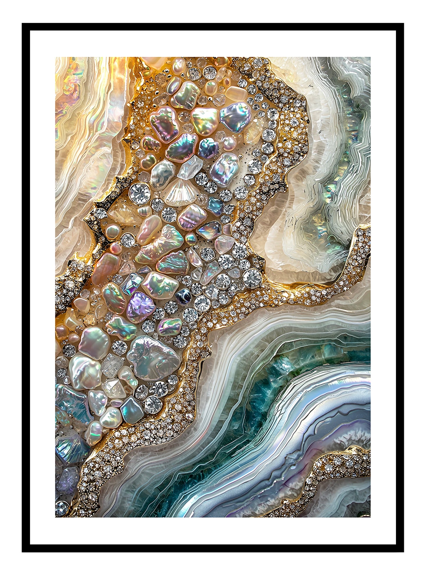 Jewel Geode (B) Art Print