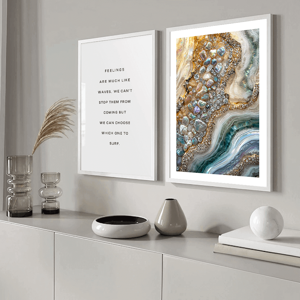 Jewel Geode (B) Art Print