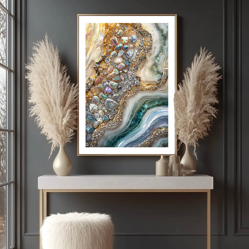 Jewel Geode (B) Art Print