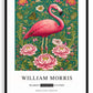 William Morris Inspired, Signed - Pink Flamingo Print