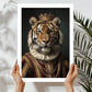 Vintage Tiger Portrait – Renaissance Art Print