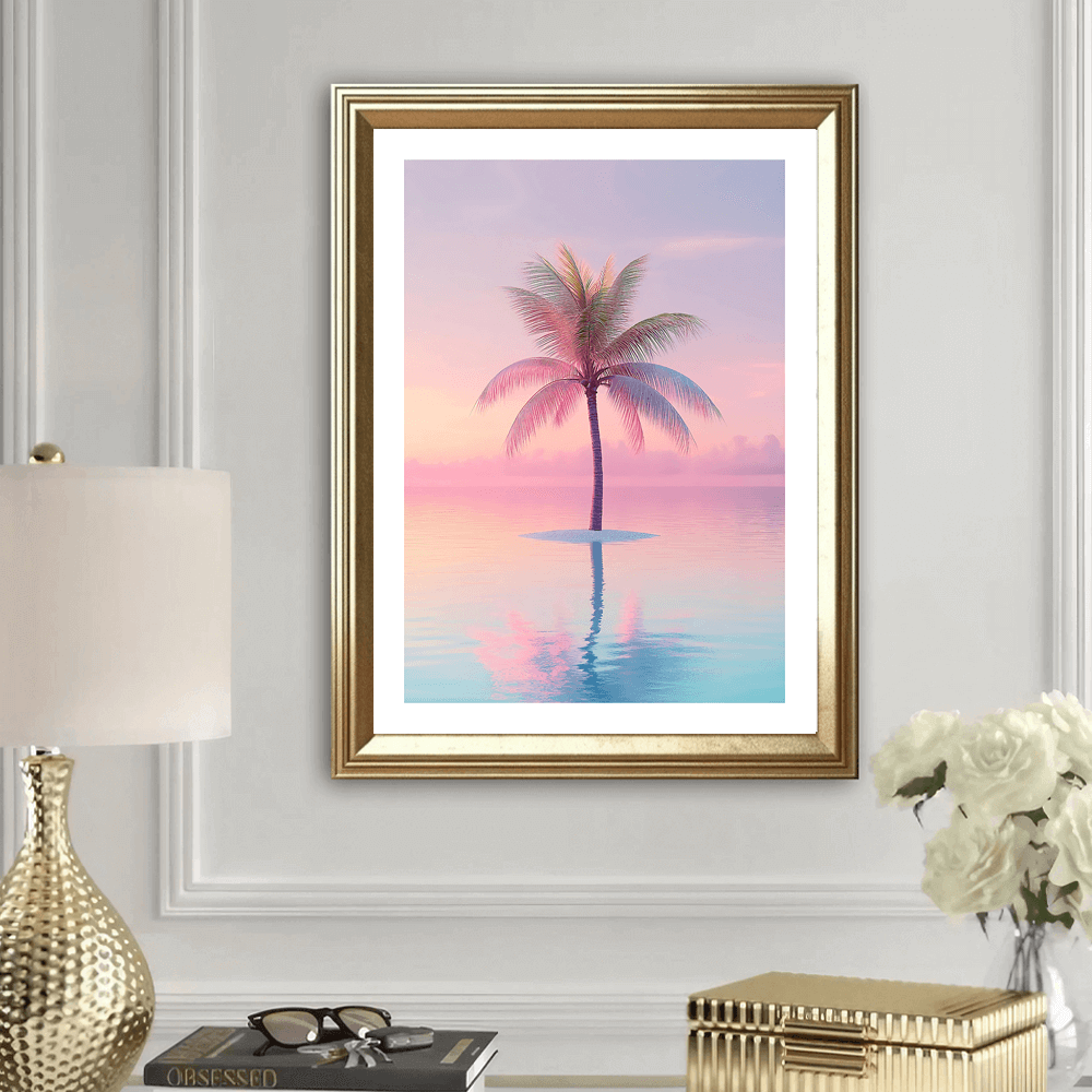 Sunset Palm Art Print