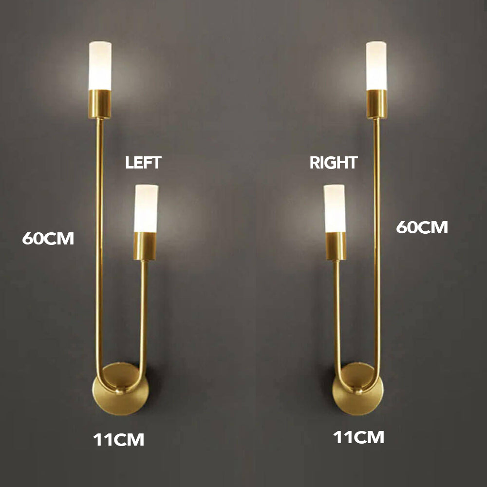 Luna Double Wall Light - 2 Colours