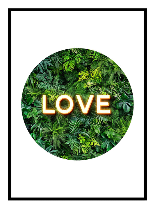 Botanische Liebe Kunstdruck