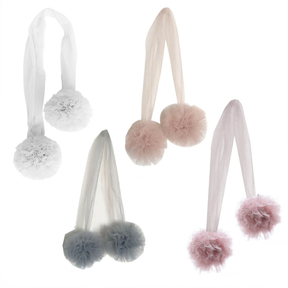 Tulle Pompom Garland - 4 Colours