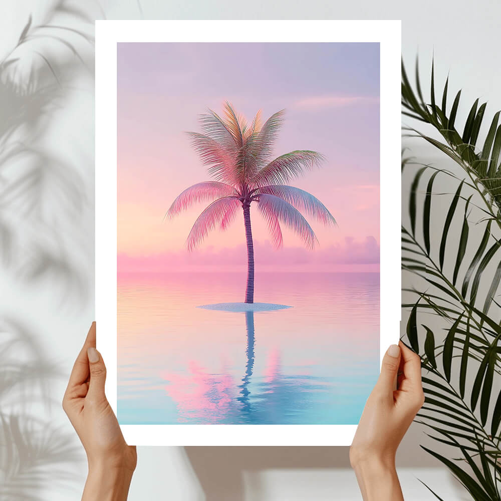 Sunset Palm Art Print