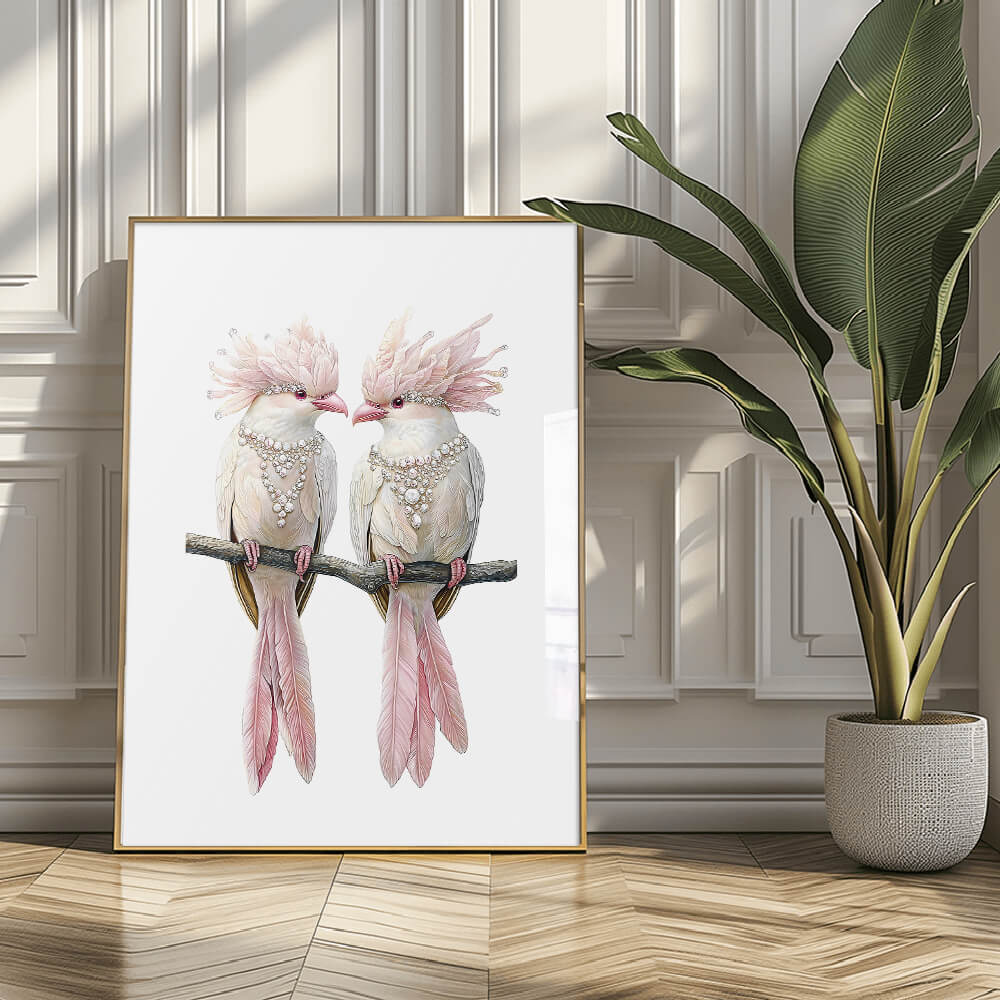 Lovebirds Art Print