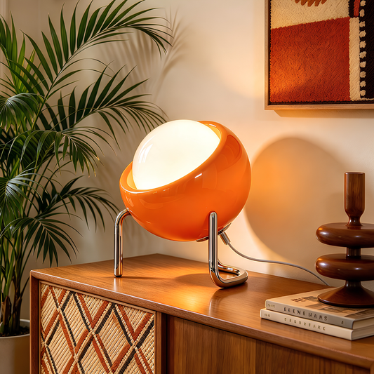 Lampe de table USB champignon rétro - 2 couleurs