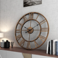Modern Black Skeleton Wall Clock - 3 Colour Options