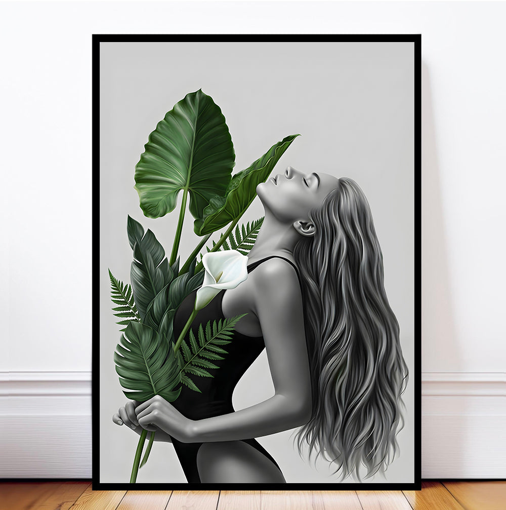 Botanical Girl (A) Art Print