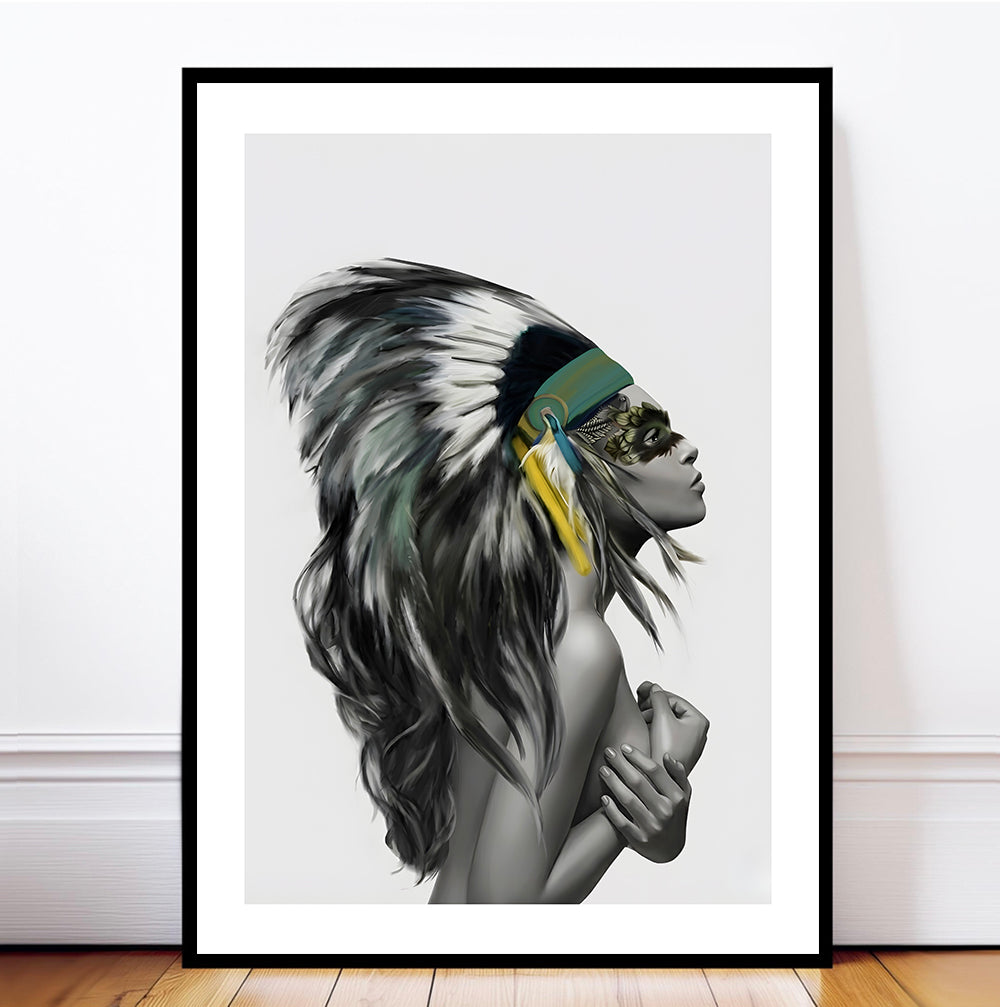 Apache Girl Art Print