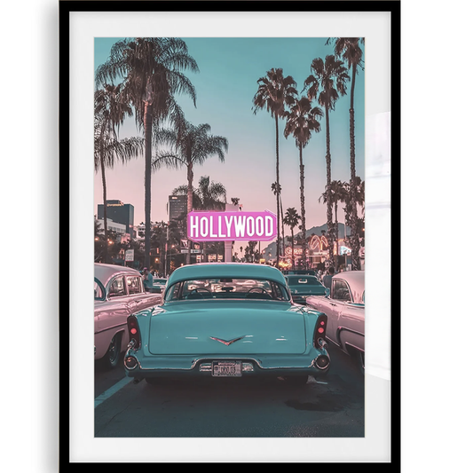 Konschtdrock mam Hollywood-Schëld