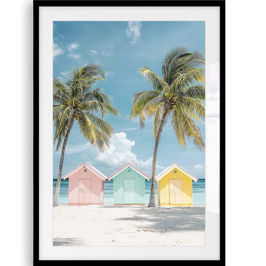 Beach Huts Art Print