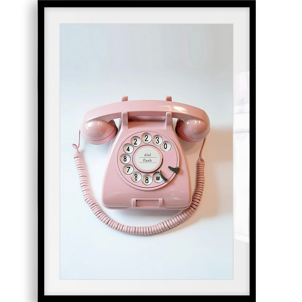 Retro Telephone Art Print