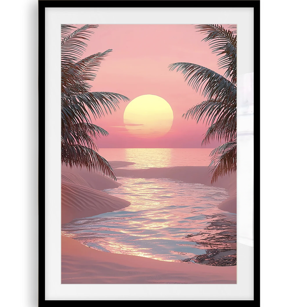 Sunset Beach Art Print