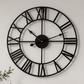 Modern Black Skeleton Wall Clock - 3 Colour Options