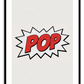 POP Text - Pop Art Print - Horizontal or Vertical