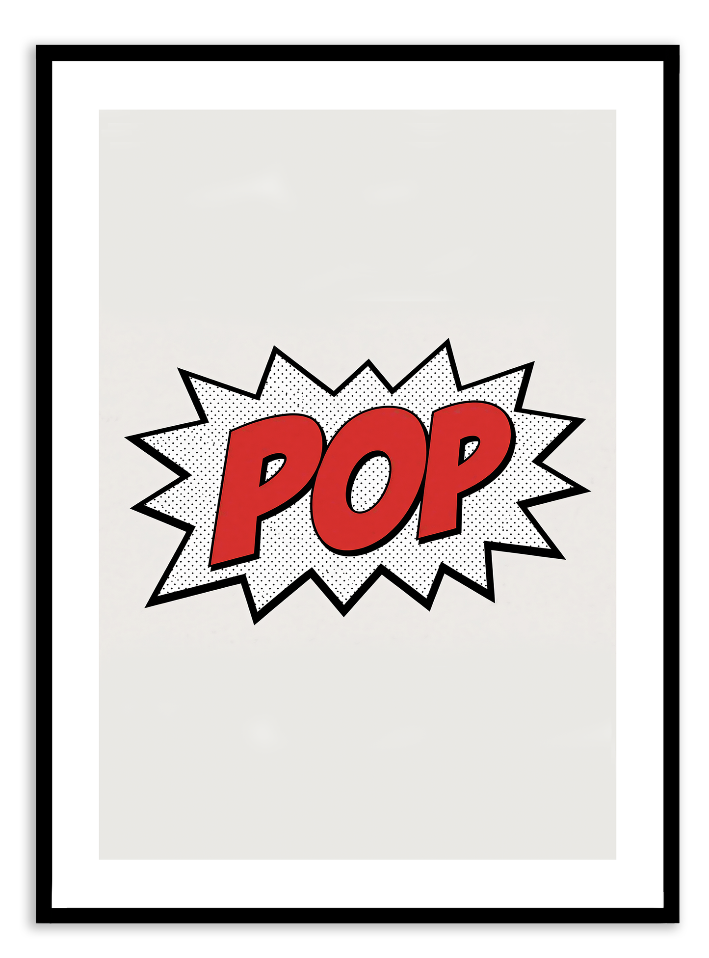 POP Text - Pop Art Print - Horizontal or Vertical