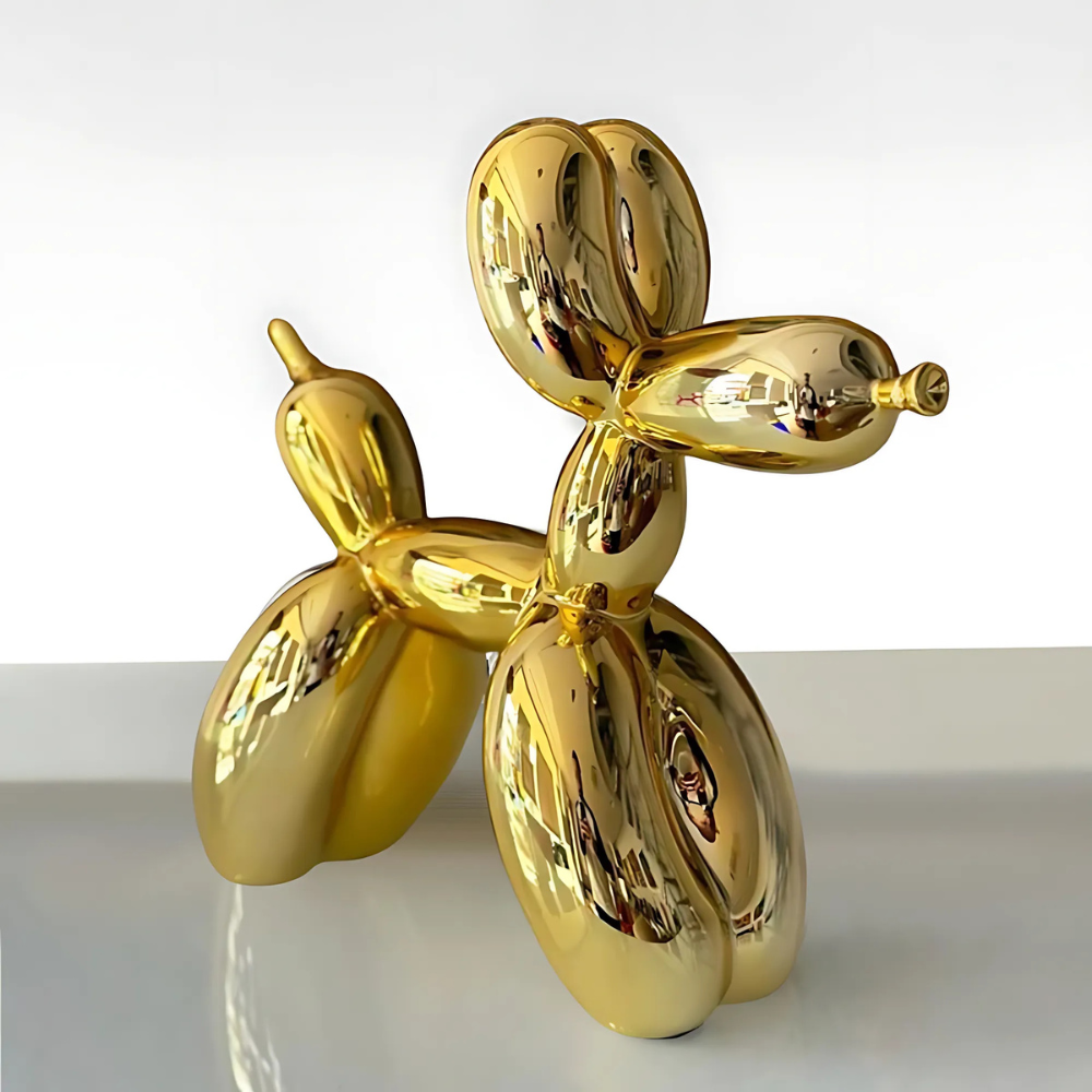 Electroplated Balloon Dog Sculptures - 2 Colours - Jasmine and Jade Interiors