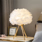 Swan Feather Table Lamp - 4 Faarwen