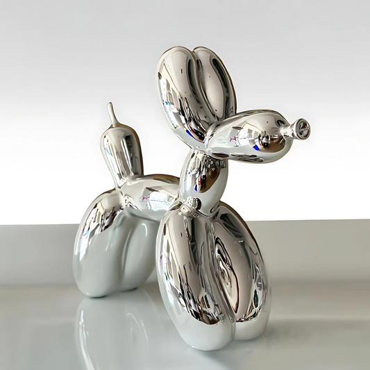 Electroplated Balloon Dog Sculptures - 2 Colours - Jasmine and Jade Interiors