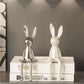 Metallic Rabbit Sculptures