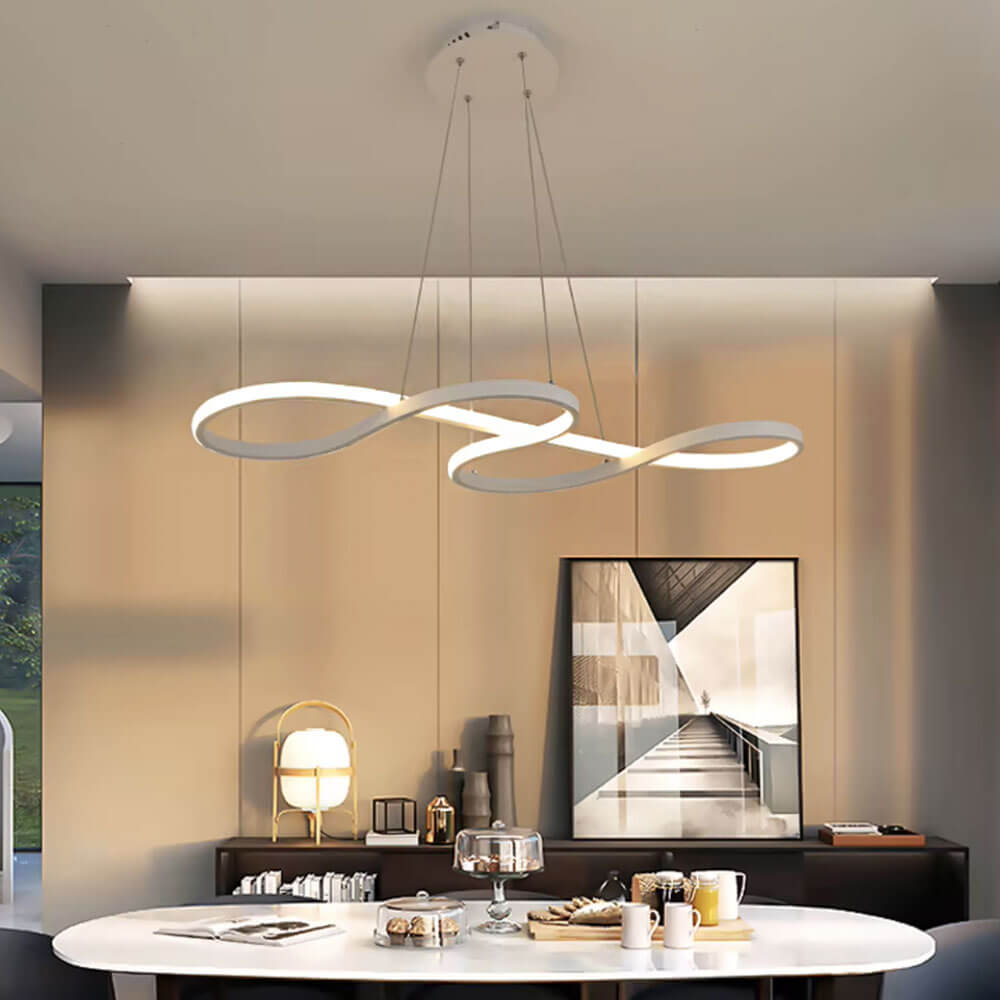 Modern Swirl Ceiling Light - 3 Colour Options