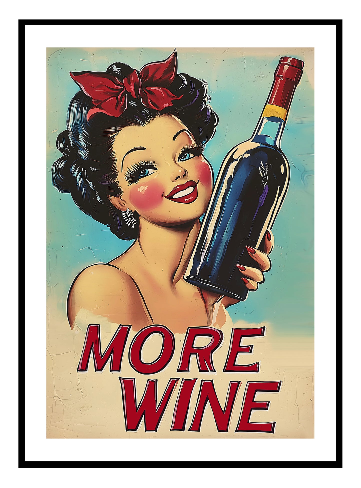 More Wine Art Print