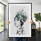 Botanical Girl (D) Art Print