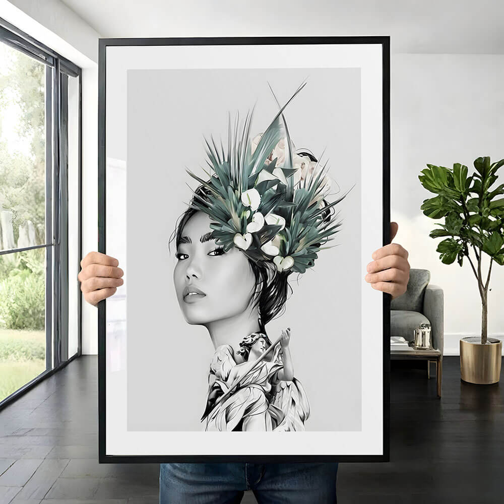 Botanical Girl (D) Art Print