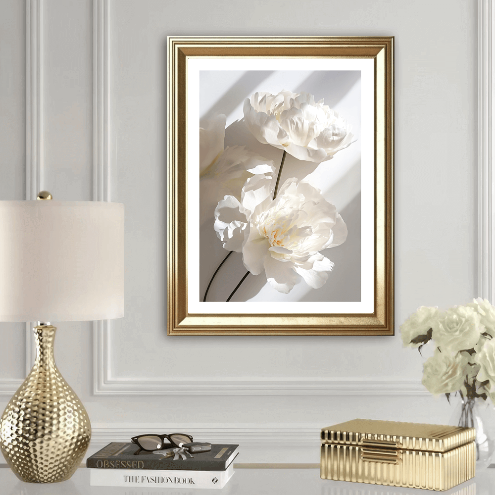 White Blooms Art Print