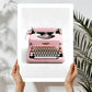 Retro Typewriter Art Print