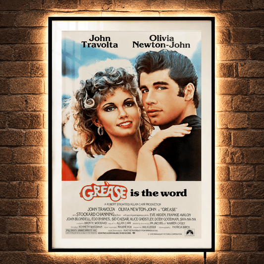 Karya Seni Bingkai Film LED Grease