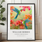 William Morris Inspired, Signed - Hummingbirds Print
