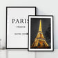 Eiffel Tower by Night Art Print