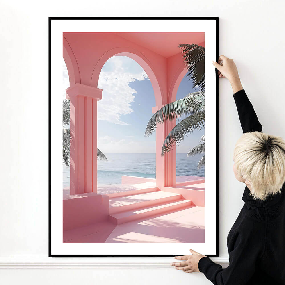 Pink Arches Art Print