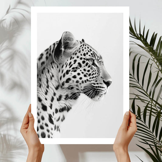 Eleganter Leopard Kunstdruck