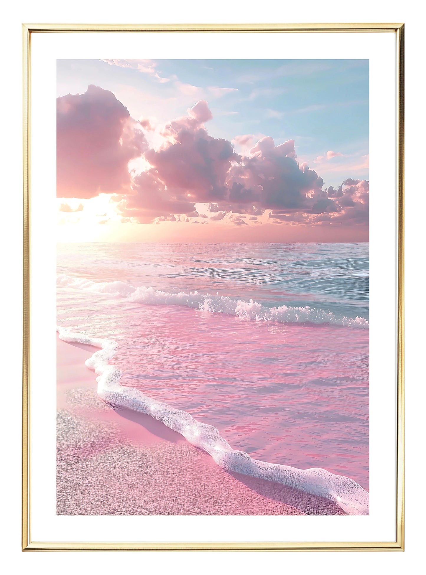 Pastel Beach Art Print