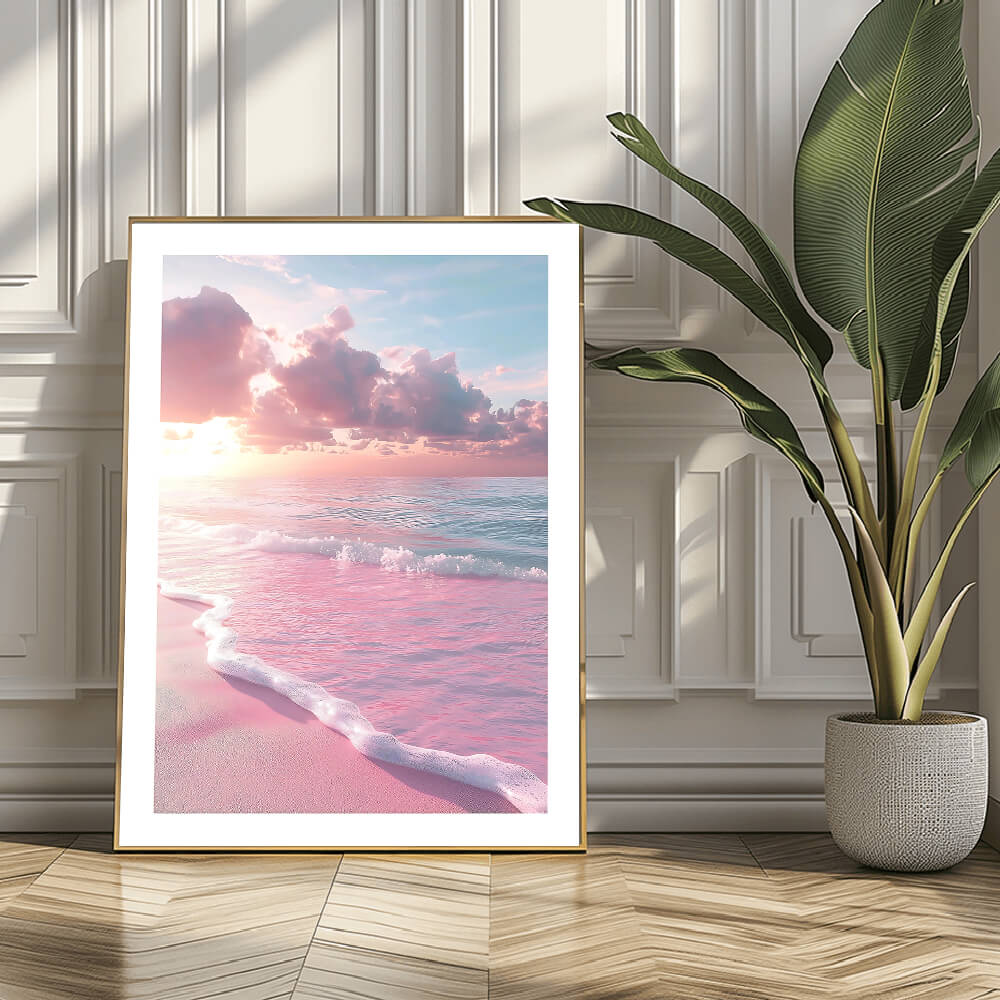 Pastel Beach Art Print